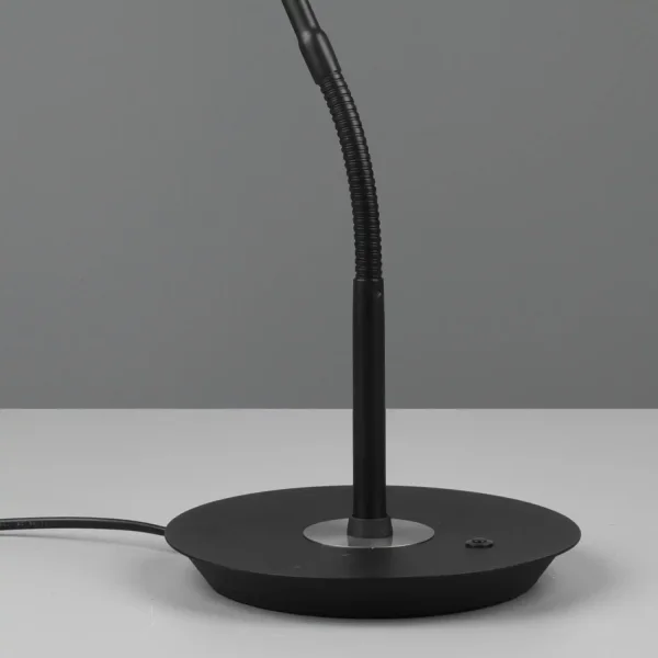 LAMPADA DA TAVOLO LED 12W REGOLABILE NERO EDEN