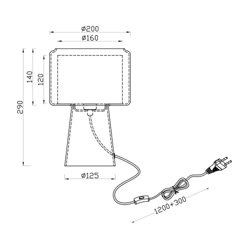 LAMPADA DA TAVOLO IN VETRO AMBRA ISEN