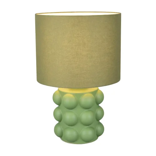 LAMPADA DA TAVOLO IN CERAMICA VERDE 47CM E27 LOREEN