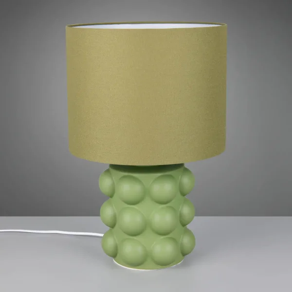 LAMPADA DA TAVOLO IN CERAMICA VERDE 47CM E27 LOREEN
