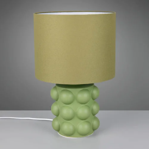 LAMPADA DA TAVOLO IN CERAMICA VERDE 47CM E27 LOREEN