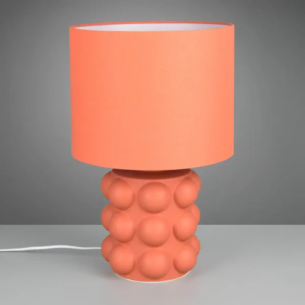 LAMPADA DA TAVOLO IN CERAMICA ALBICOCCA 47CM E27 LOREEN