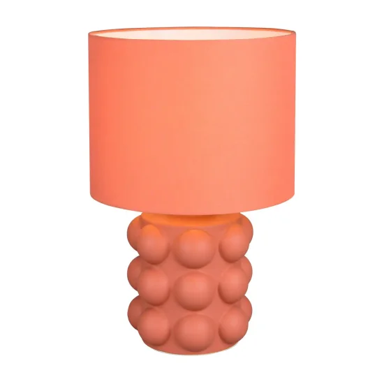 LAMPADA DA TAVOLO IN CERAMICA ALBICOCCA 47CM E27 LOREEN