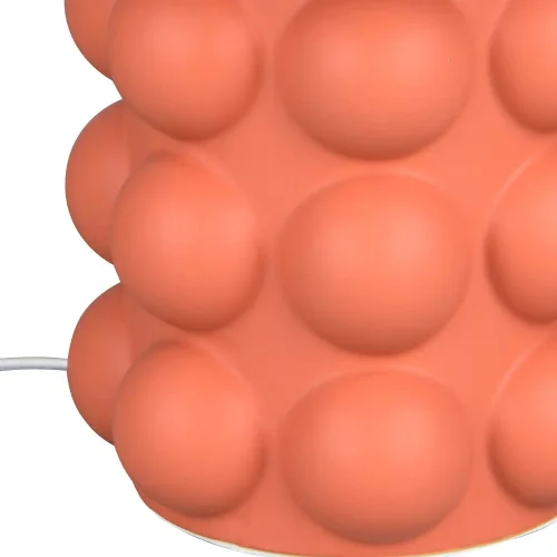 LAMPADA DA TAVOLO IN CERAMICA ALBICOCCA 47CM E27 LOREEN