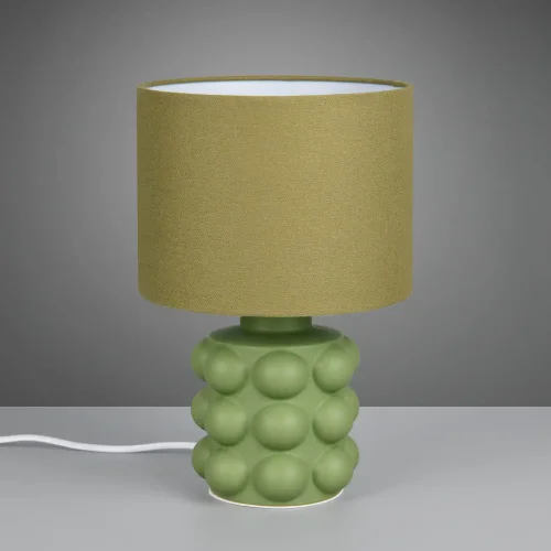 LAMPADA DA TAVOLO IN CERAMICA VERDE 30 CM E14 LOREEN