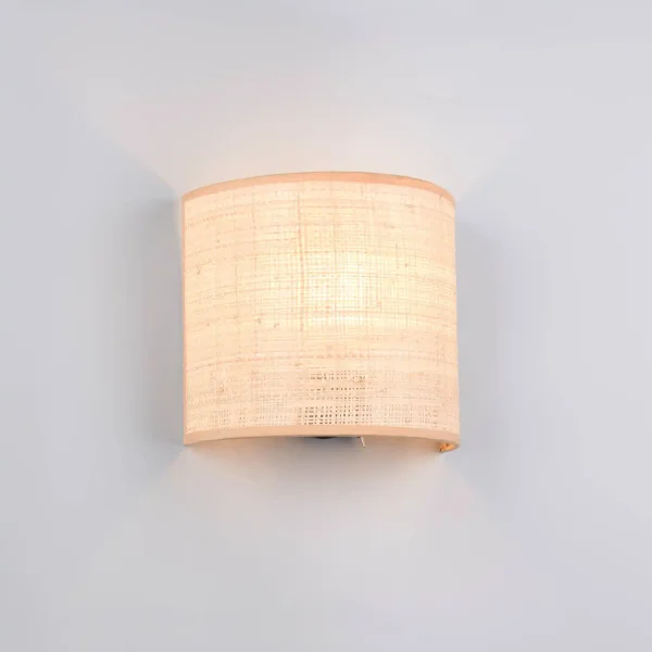 APPLIQUE DA PARETE CON PARALUME IN ALGHE MARINE E27 TERESA