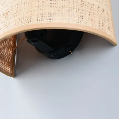 APPLIQUE DA PARETE CON PARALUME IN ALGHE MARINE E27 TERESA