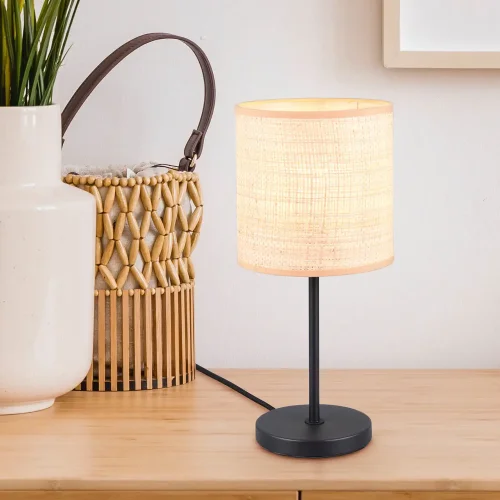 LAMPADA DA TAVOLO CON PARALUME IN ALGHE MARINE E27 TERESA