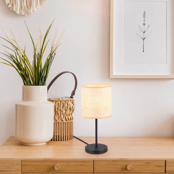 LAMPADA DA TAVOLO CON PARALUME IN ALGHE MARINE E27 TERESA