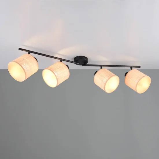 FOCO 4 LUCI CON PARALUMI IN ALGHE MARINE E14 TERESA