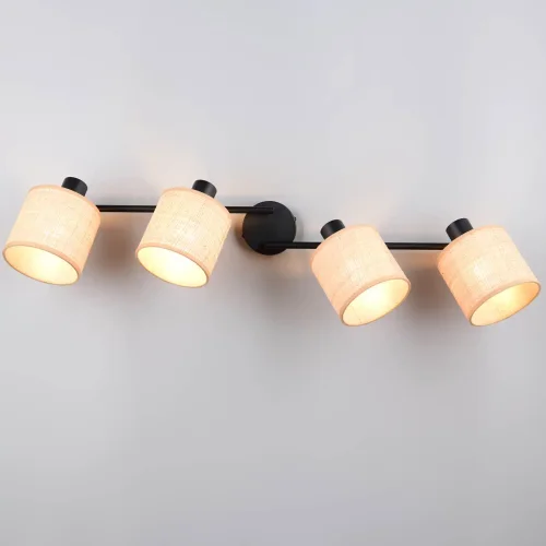 FOCO 4 LUCI CON PARALUMI IN ALGHE MARINE E14 TERESA