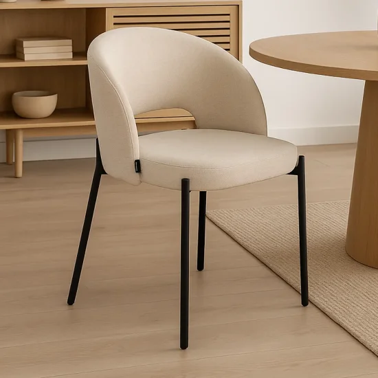 POLTRONA RIVESTITA SABBIA CLOTILDE