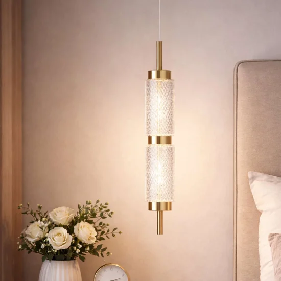 LAMPADA A SOSPENSIONE LED 8W 3000-6500K ORO AMBARINA