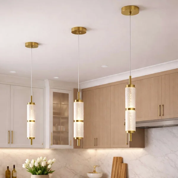 LAMPADA A SOSPENSIONE LED 8W 3000-6500K ORO AMBARINA