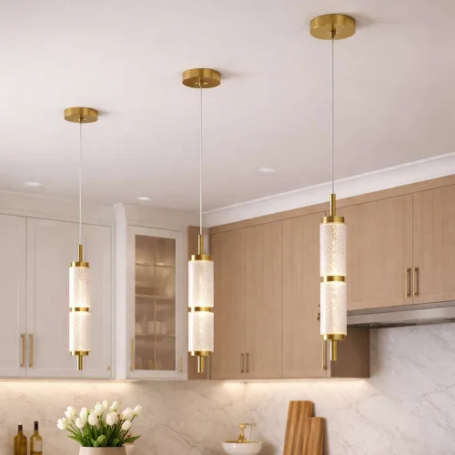 LAMPADA A SOSPENSIONE LED 8W 3000-6500K ORO AMBARINA