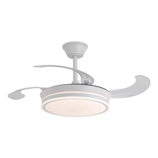 VENTILATORE DA SOFFITTO LED 40W REGOLABILE CON PALE RETRATTILI DARIEL 2