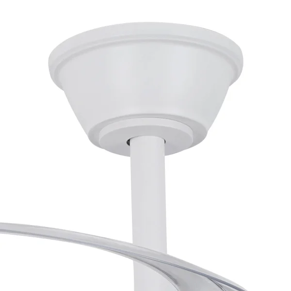 VENTILATORE DA SOFFITTO LED 40W REGOLABILE CON PALE RETRATTILI BIANCO/ORO AURELIO