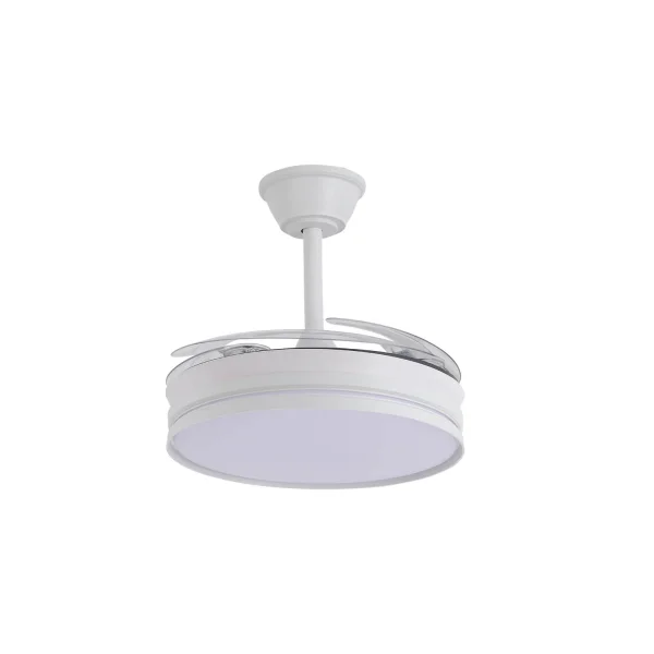 Ventilatore da Soffitto LED 40W Regolabile Pale Pieghevoli Candor| Lúzete