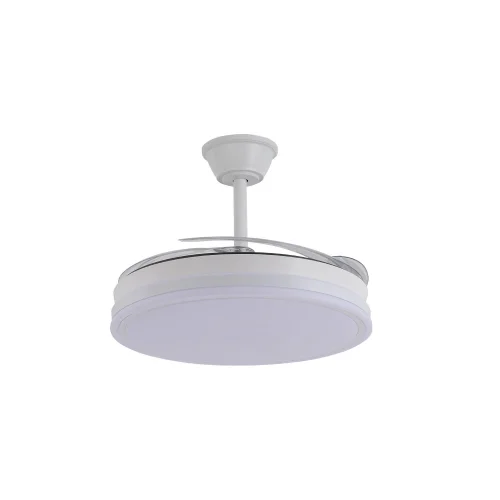 VENTILATORE DA SOFFITTO LED 55W REGOLABILE CON PALE RETRATTILI BIANCO DARIEL
