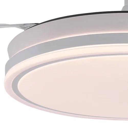 VENTILATORE DA SOFFITTO LED 55W REGOLABILE CON PALE RETRATTILI BIANCO DARIEL