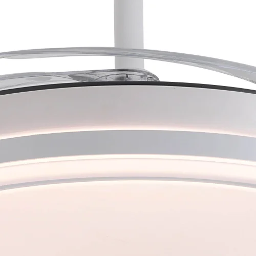 VENTILATORE DA SOFFITTO LED 55W REGOLABILE CON PALE RETRATTILI BIANCO DARIEL