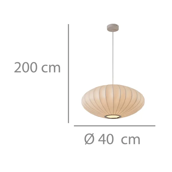 LAMPADA DA SOFFITTO 1 LUCE E27 40CM FILORA