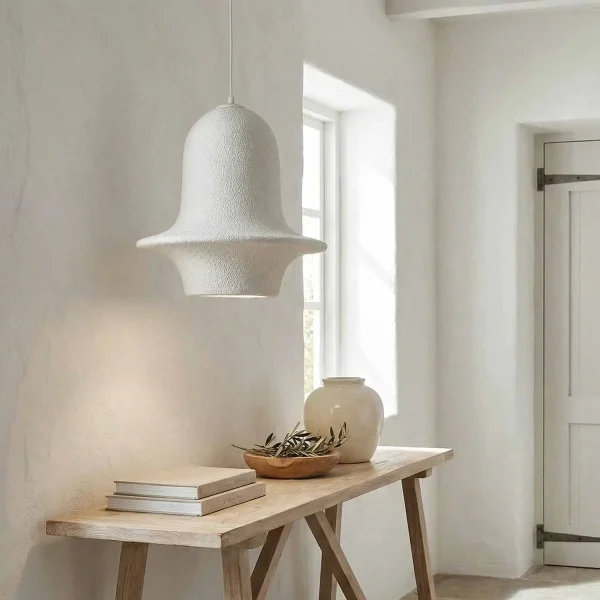 LAMPADA DA SOFFITTO 1 LUCE E27 35CM BIANCA RENATA