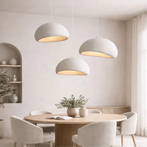 LAMPADA DA SOFFITTO 1 LUCE E27 40CM BIANCA VANIA