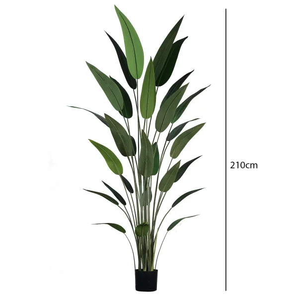 PIANTA ARTIFICIALE STRELITZIA 210 CM