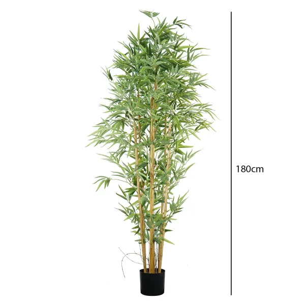 Bambù artificiale 180 cm decorativo e realistico - Lúzete