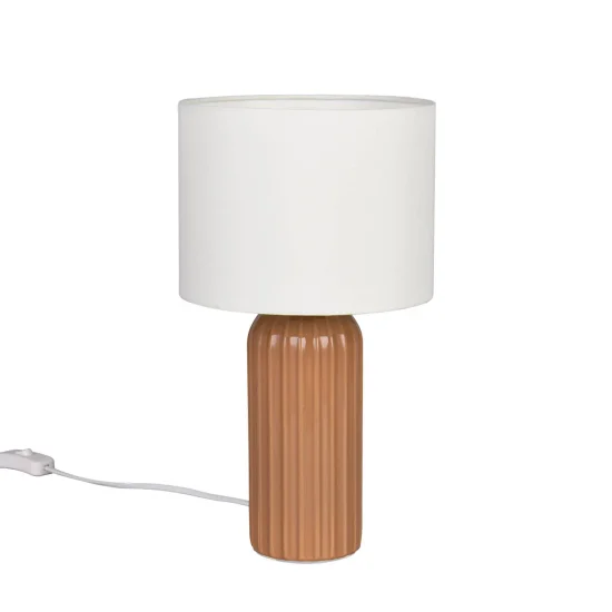 LAMPADA DA TAVOLO IN CERAMICA MOKKA E27 36CM THALEN 2