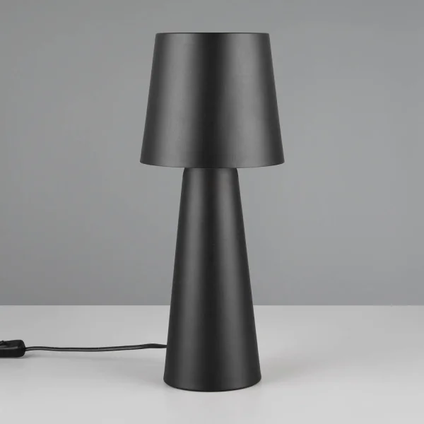 LAMPADA DA TAVOLO METALLO NERO E27 OBELVIA