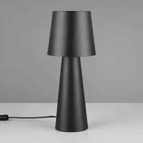 LAMPADA DA TAVOLO METALLO NERO E27 OBELVIA