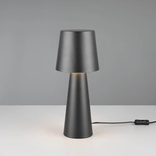 LAMPADA DA TAVOLO METALLO NERO E27 OBELVIA