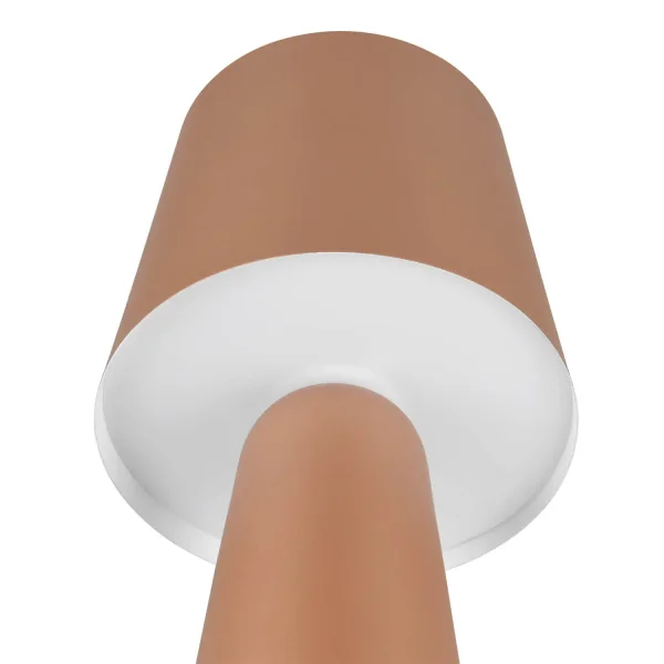 LAMPADA DA TAVOLO IN METALLO MARRONE E27 OBELVIA