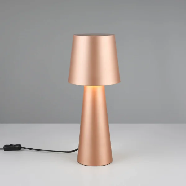 LAMPADA DA TAVOLO IN METALLO MARRONE E27 OBELVIA