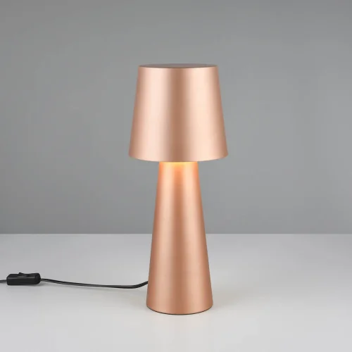 LAMPADA DA TAVOLO IN METALLO MARRONE E27 OBELVIA