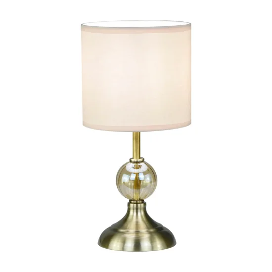 LAMPADA DA TAVOLO METALLO CUOIO E14 MIRABELLA