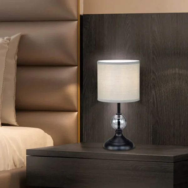 LAMPADA DA TAVOLO METALLO NERO E14 MIRABELLA