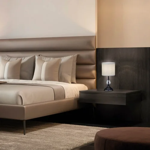 LAMPADA DA TAVOLO METALLO NERO E14 MIRABELLA