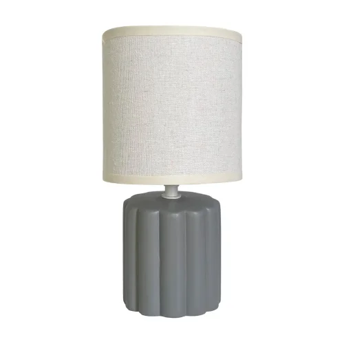 LAMPADA DA TAVOLO CERAMICA GRIGIA E14 BONNIE
