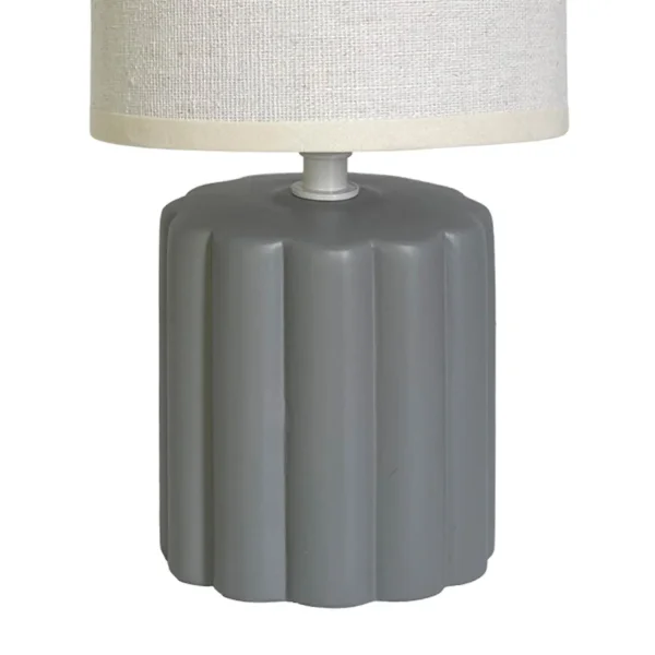 LAMPADA DA TAVOLO CERAMICA GRIGIA E14 BONNIE