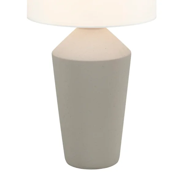 LAMPADA DA TAVOLO IN CERAMICA TAUPE 52 CM BASILEA