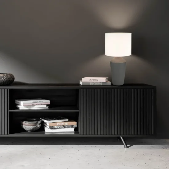 Lampada Da Tavolo Ceramica Marrone Basilea 52 cm| Lúzete 2