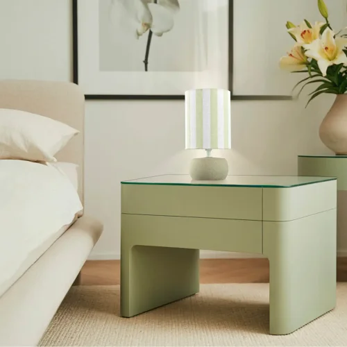 LAMPADA DA TAVOLO IN CERAMICA VERDE E14 27 CM ZAIRE