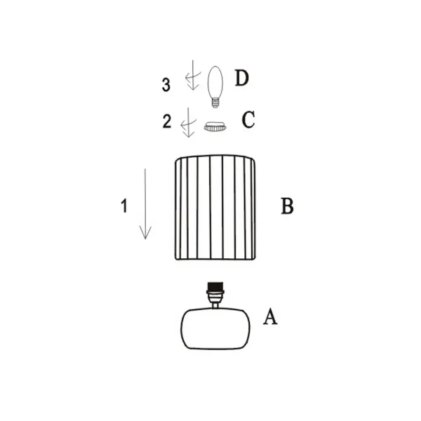 LAMPADA DA TAVOLO IN CERAMICA VERDE E14 27 CM ZAIRE