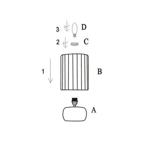 LAMPADA DA TAVOLO IN CERAMICA VERDE E14 27 CM ZAIRE