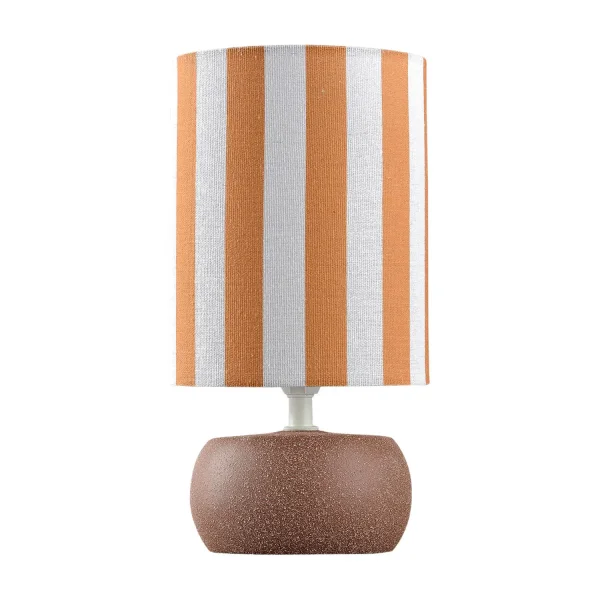 LAMPADA DA TAVOLO IN CERAMICA MARRONE E14 27 CM ZAIRE