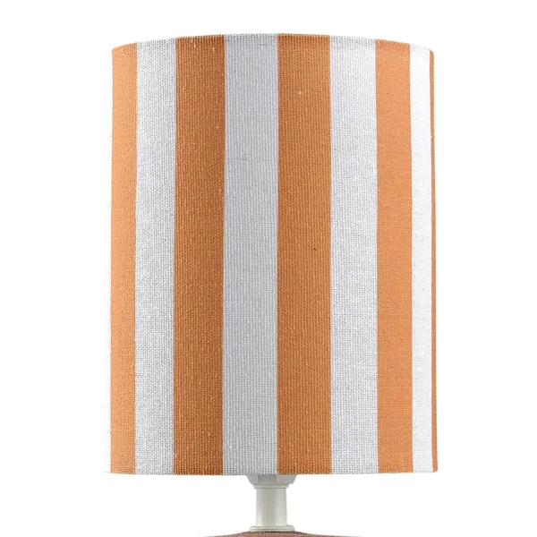 LAMPADA DA TAVOLO IN CERAMICA MARRONE E14 27 CM ZAIRE