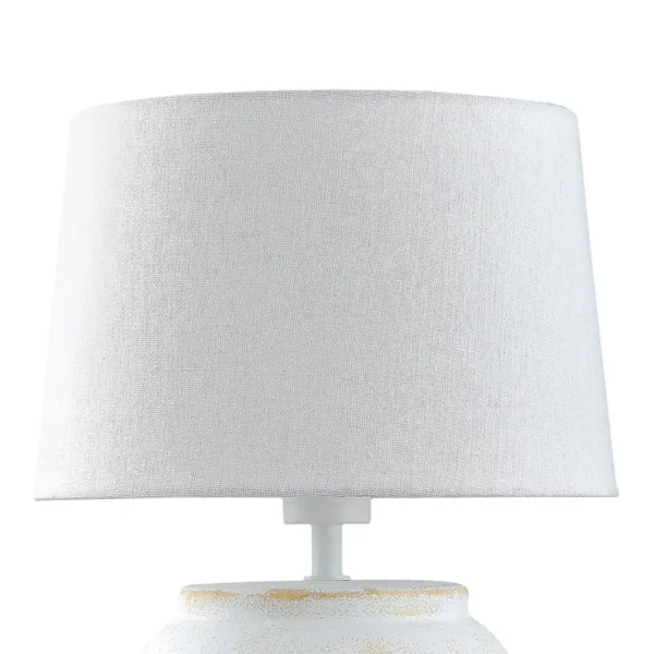 LAMPADA DA TAVOLO IN CERAMICA BIANCA E27 AYLA